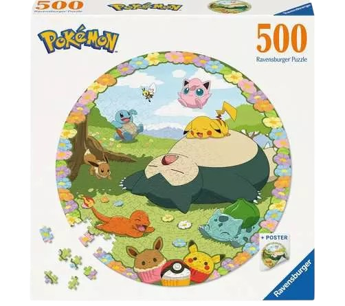 Pokémon 500 peças em círculo - Psydeck