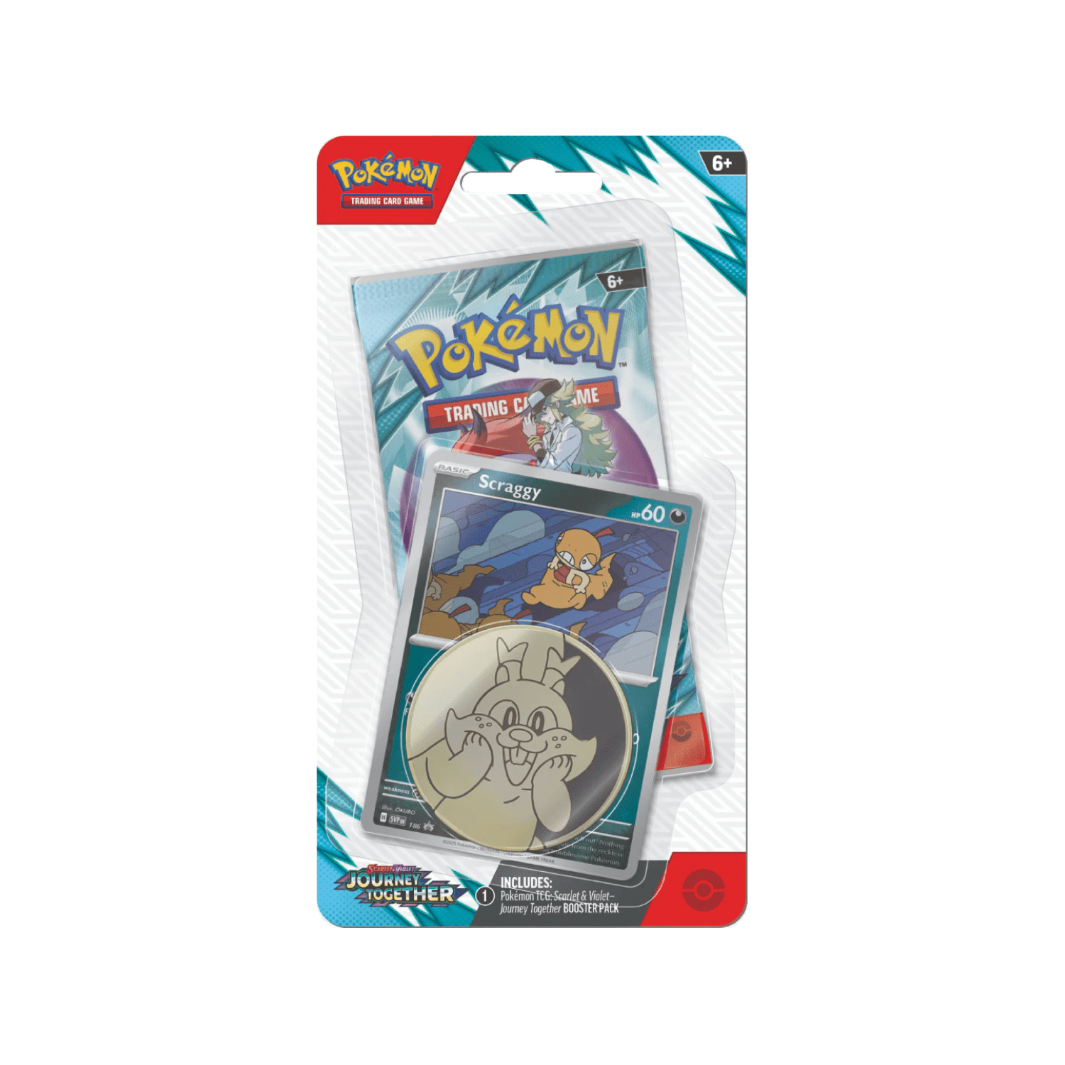 Pokemon Journey Together Checklane Blister Scraggy - Psydeck