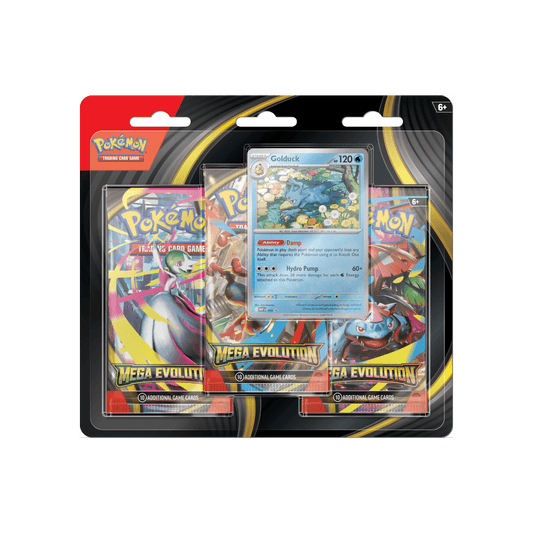 Pokemon ME01 - Mega Evolution 3 Pack Blister Golduck - Psydeck