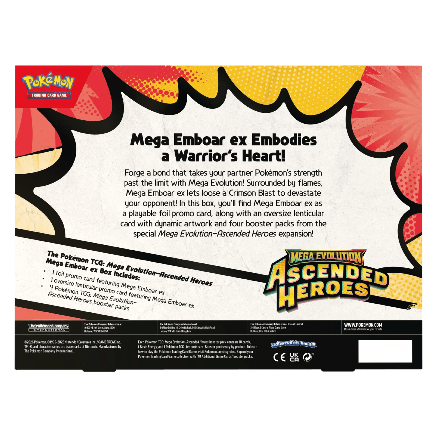 Pokemon ME2.5 - Mega Emboar ex Box Ascended Heroes - Psydeck