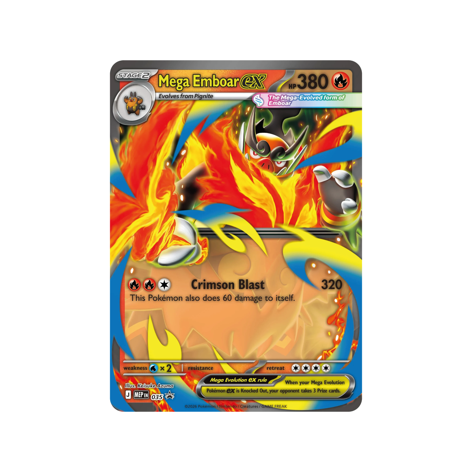 Pokemon ME2.5 - Mega Emboar ex Box Ascended Heroes - Psydeck