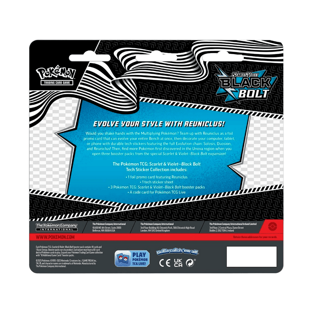 Pokemon SV10.5 - Black Bolt Tech Sticker - Psydeck