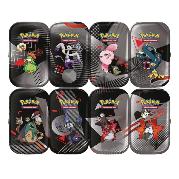Pokémon SV10.5 Black Bolt & White Flare: 8x Unova Mini Tin Bundle - Psydeck