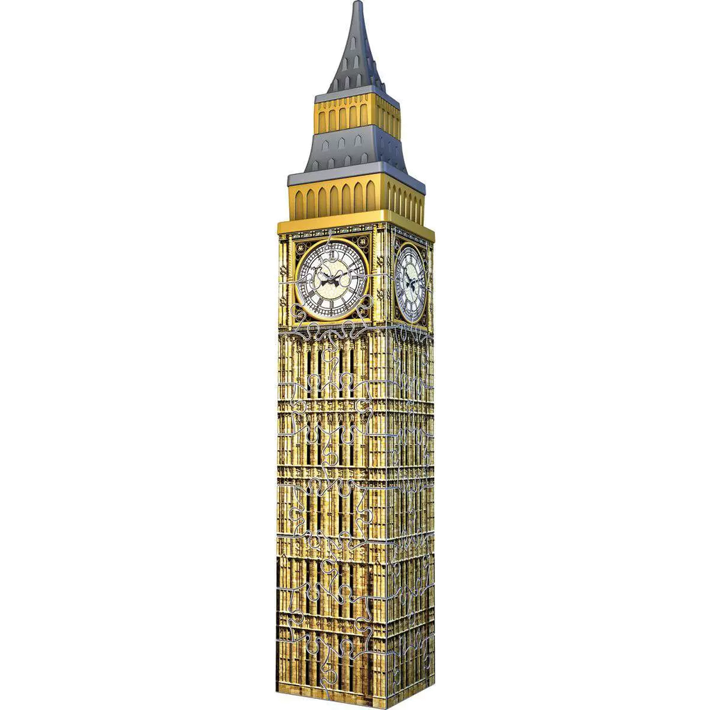 Puzzle 3D Mini Big Ben 54 Peças - Psydeck
