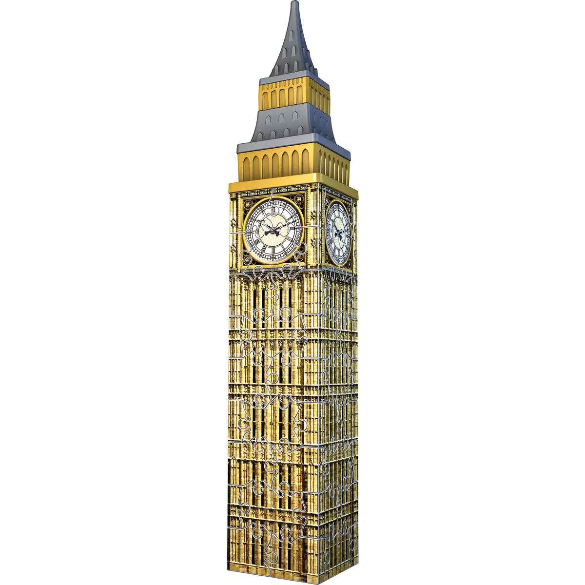 Puzzle 3D Mini Big Ben 54 Peças - Psydeck