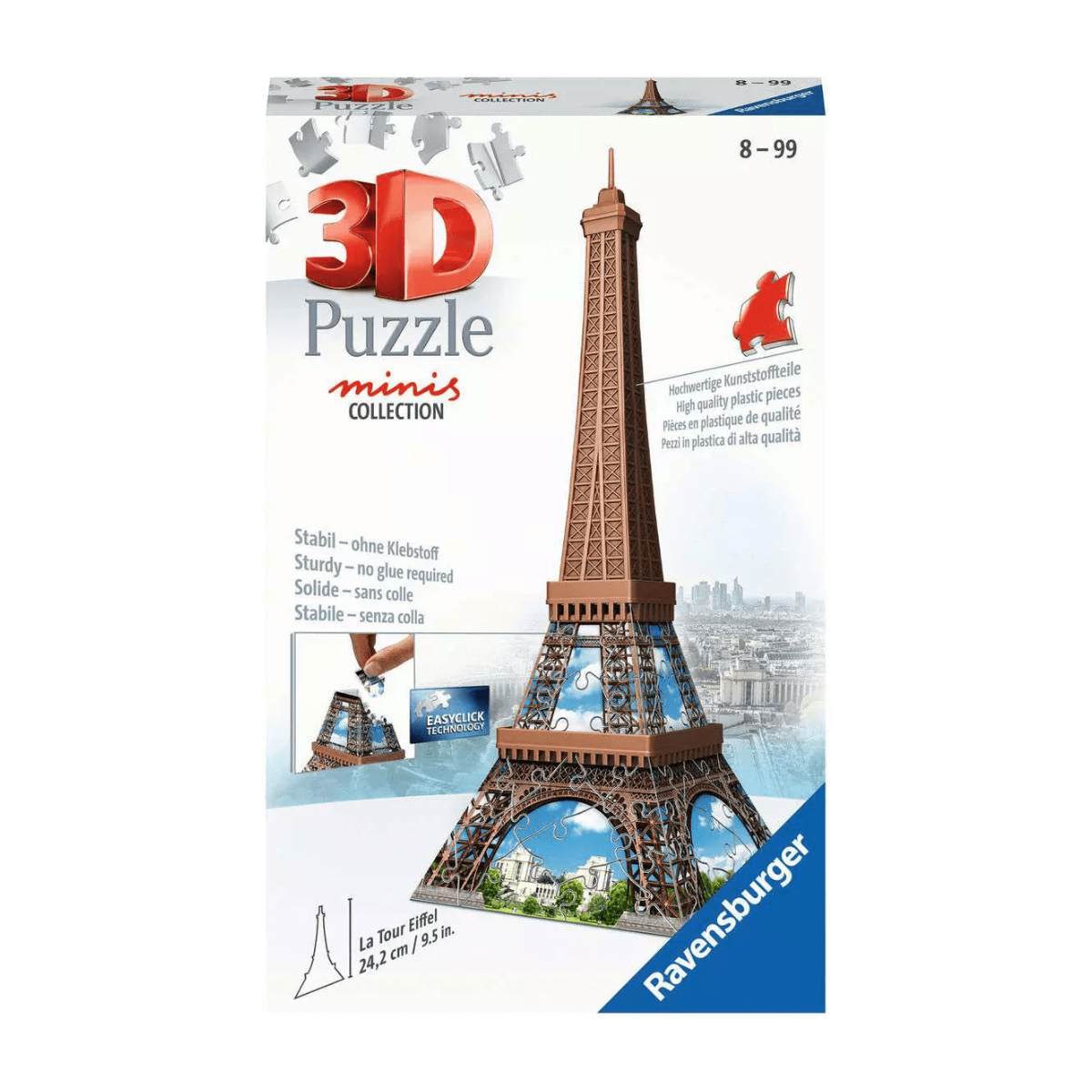 Puzzle 3D Mini Torre Eiffel 54 Peças - Psydeck