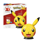 Puzzle 3D Pikachu com Orelhas 72 Peças - Psydeck