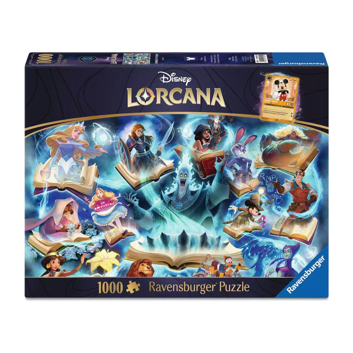 Puzzle Disney Lorcana Glimmers of the Realm: Sapphire 1000 Peças - Psydeck