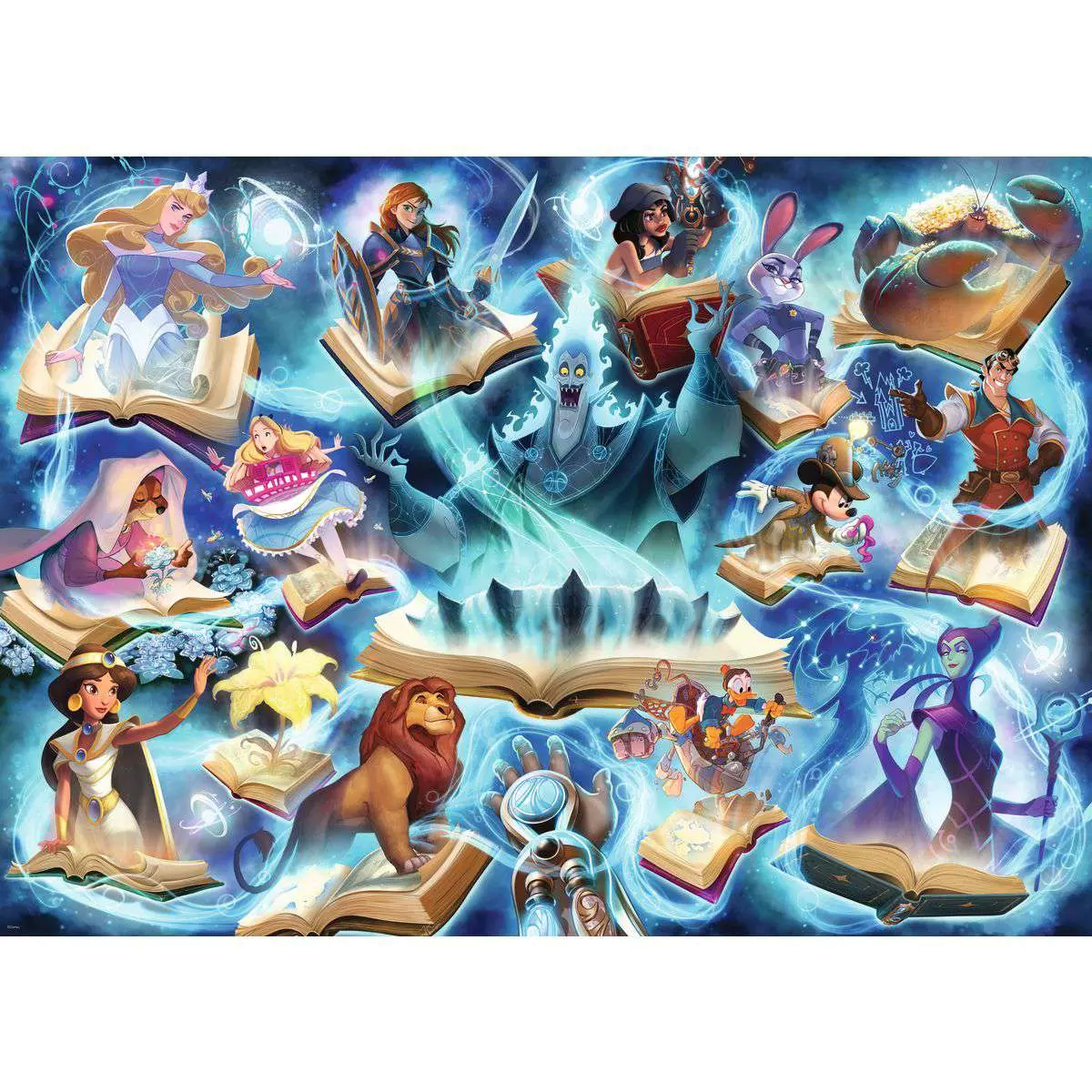 Puzzle Disney Lorcana Glimmers of the Realm: Sapphire 1000 Peças - Psydeck