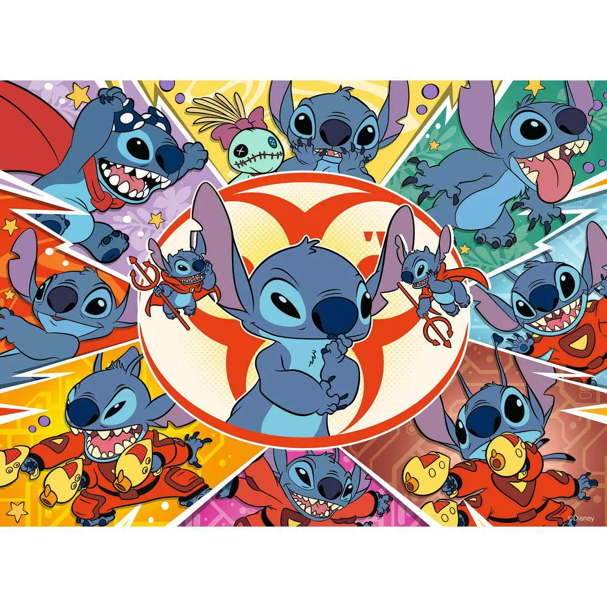 Puzzle Disney Stitch In My Own World 100 Peças XXL - Psydeck