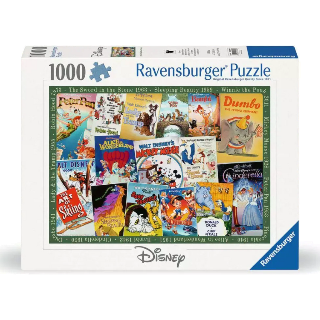 Puzzle Disney Vintage Movie Posters 1000 Peças - Psydeck