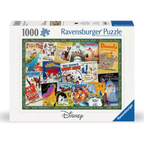 Puzzle Disney Vintage Movie Posters 1000 Peças - Psydeck