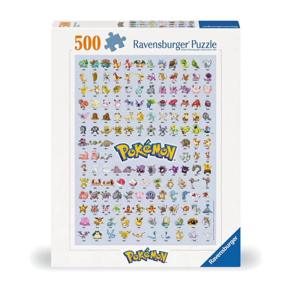 Puzzle Os Primeiros 151 Pokémon 500 Peças - Psydeck