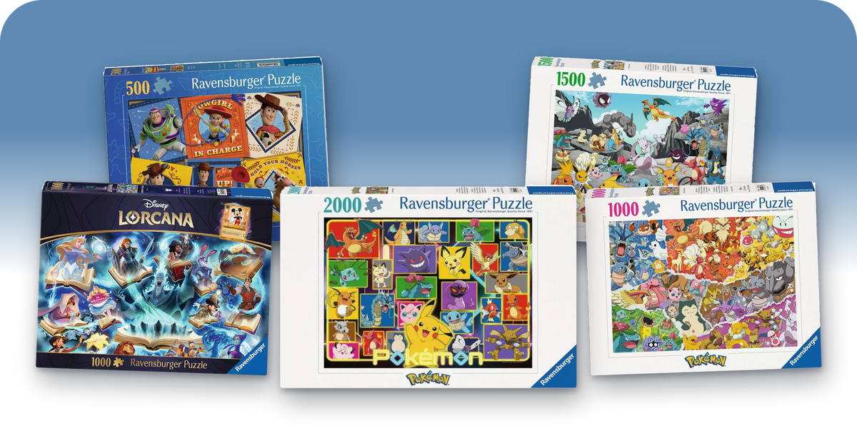 Puzzles Ravensburger de Pokémon, Lorcana e Toy Story